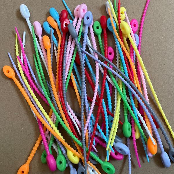 Reusable Silicone Cable Twist Ties Bread Tie Bag Sealing Clip Silicone Management Ties Cord Organizer For Car Home Offic