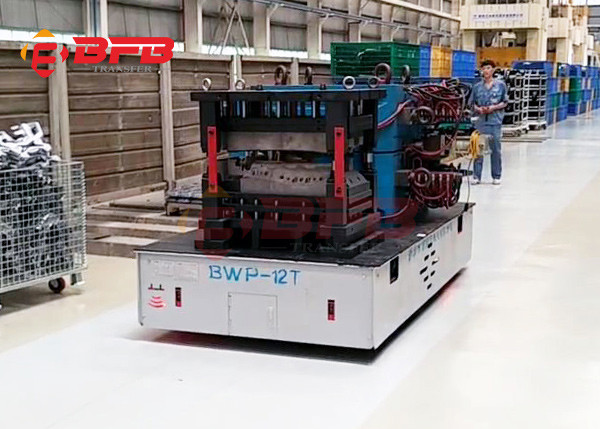 Large Capacity Die Transfer Cart , Towed Battery Operated Cart For Industrial Field
