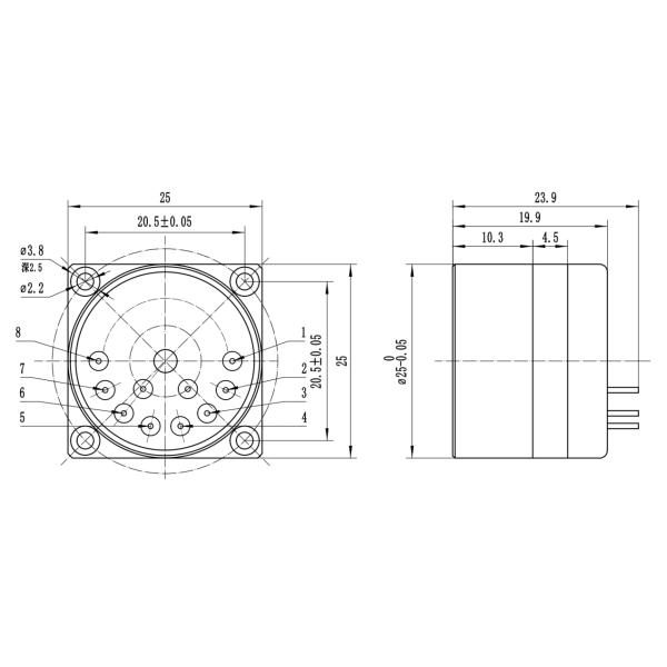Quartz Flexible Accelerometer For Oil Drilling And Geological Exploration Angle Measurement