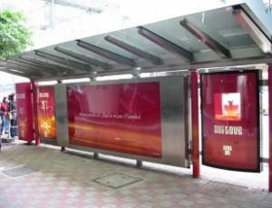 China Outdoor front printing backlit film bus shelter advertising for display or promotional on sale