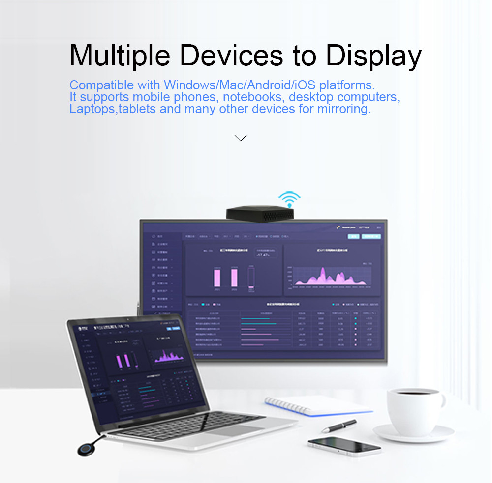 WiFi Connecting Wireless HDMI Presentation System 5.8G No Configuration