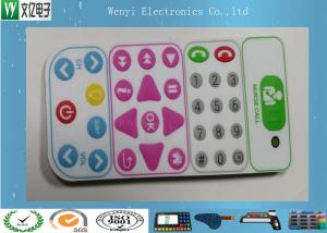 Wholesale Control Keypad Flat Membrane Switch Keypad No Embossing With 0.20mm PET Overlay from china suppliers