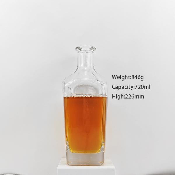 Industrial Glass Bottle for Vodka Gin Rum Tequila Whiskey Brandy 200ml 375ml 500ml 750ml