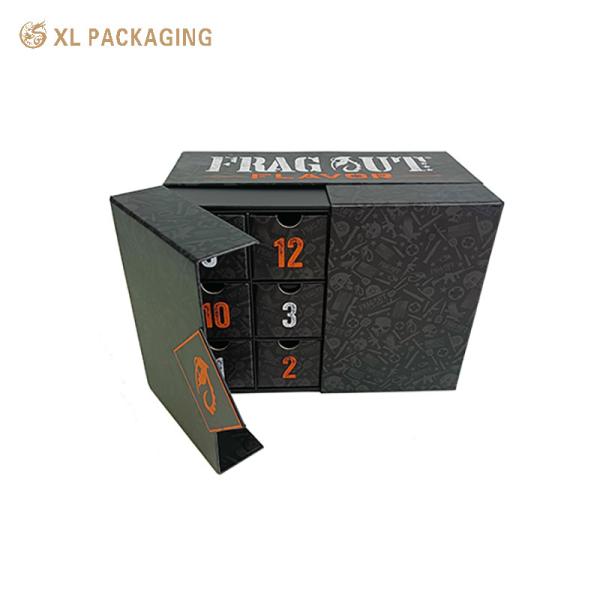 XL Packaging Custom Packaging Box Factory 12 Day Wine Advent Calendar Box Custom Empty Christmas Countdown Gift Box