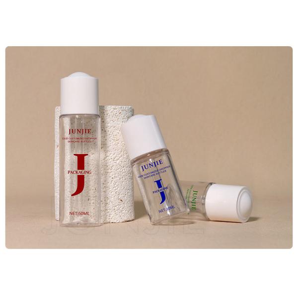 Luxury Skincare Packaging Empty Round 20ml 30ml 50ml Cream Cosmetic Plastic Jar Toner Lotion Pump Body Oil Dropper Bottle