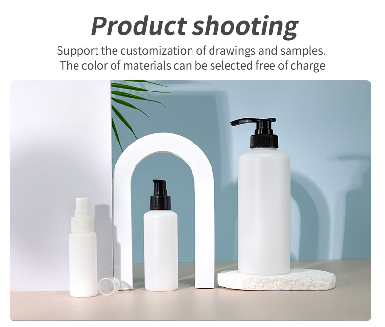 PET Plastic Shampoo Bottles 60ml 120ml 500ml Lotion Pump Bottle For Skin Care Packaging