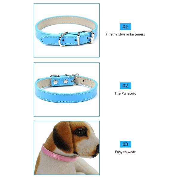 Eco-Friendly Dog Collar Smart Pet Collar Adjustable Made Vegan Leather dog