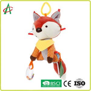 Wholesale 25cm Baby Plush Rattle Cute Fox Music Playing EN71 Standard from china suppliers
