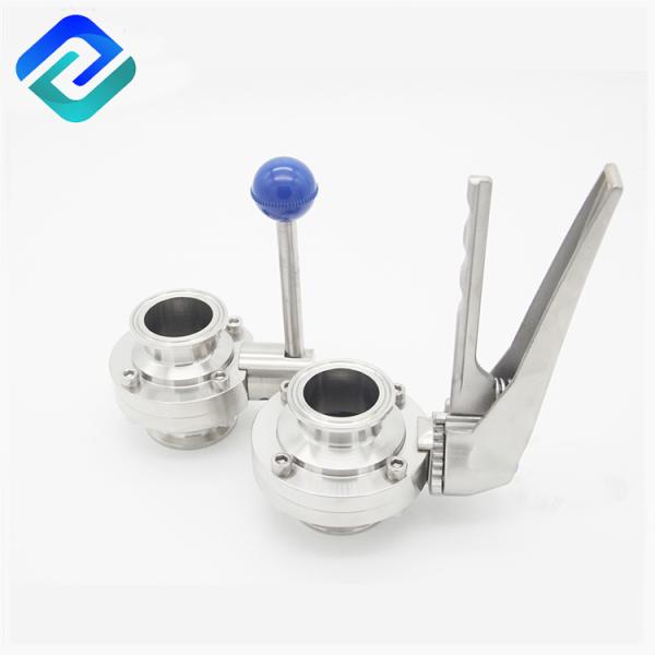 2 Way Sanitary SS Butterfly Valve Threaded PN 1.6Mpa Dn10 Rjt
