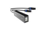 Black XLR Dante Audio Interface , Dante IO Interface Analog Input Dante Output