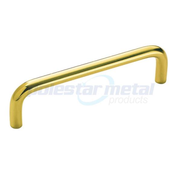 Steel Decorative Furniture D Pull Handle 96mm CC For Kitchen Door