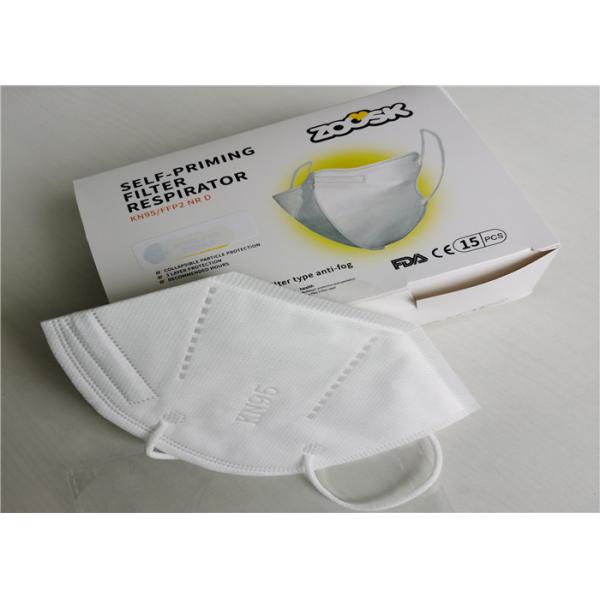 Single Headband FFP2 Face Mask Spunbond Fabric Ffp2 Dust Mask Grey