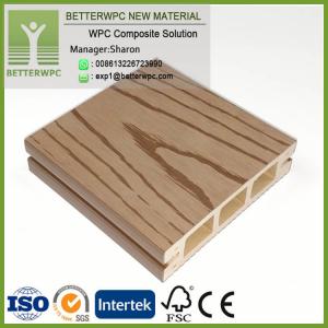 China China Supply 100*25 Wood Plastic Composite Boards Profile Deck 3D Embossed Waterproof WPC Floor on sale