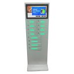 Android Based System Cell Phone Battery Charging Station Touch Screen With 12