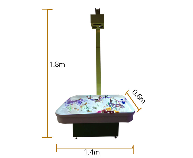 Sandbox Interactive Projector Games Sand Table For Children Simulation Scene Model