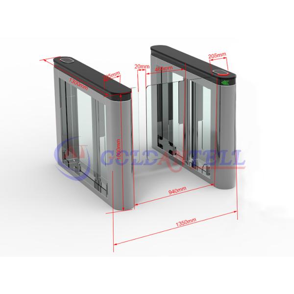 CE Approved Fast Swing Barrier Gate with RFID QR Code Reader