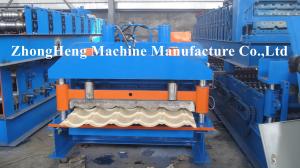 China PPGI Coated Manual Roof Tile Making Machine / Roll Former Machine 2 - 3 m / min on sale