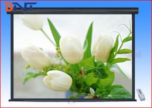 China 200 Inch Motorized Projector Screen , High Gain Indoor Projector Screen on sale