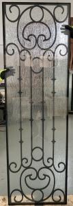 Wholesale 25.4mm Wrought Iron Glass 80x25in For Sliding Glass Doors ODM from china suppliers