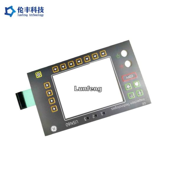Quality Embossing Switch Waterproof Membrane Keypad LED Backlight LCD Window for sale