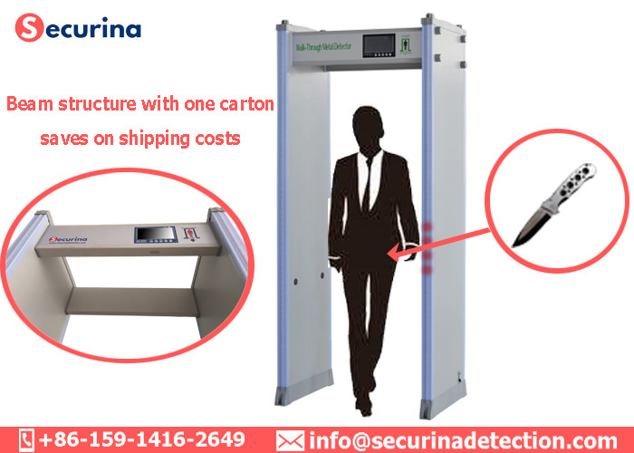 IP65 Walk Through Security Detector 60 Detection Zones Multi Zone Door