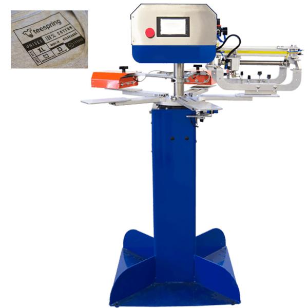 Quality 1 Color Label Screen Printing Machine 100kg Human Computer Interface for sale