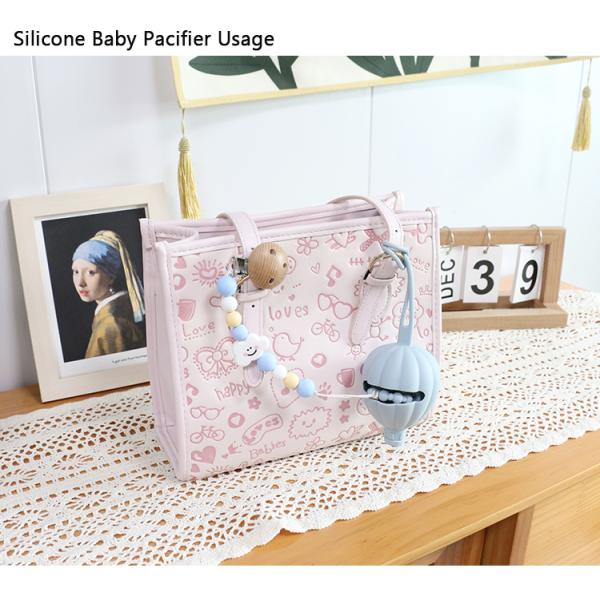 BPA Free Safe Silicone Pacifier Case Holder Hot Air Balloon Shape pacifier pouch