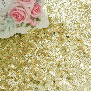 Multicolored Textile Sequin Fabric Polyester Satin Fabric With Shiny Sequin Fabric Dress for Whole Sale