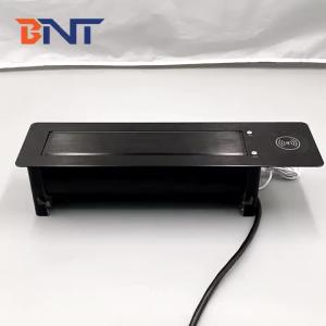 With Wireless charger hidden table motorized power socket with EU power plug