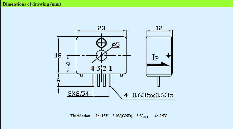 40A Input Hall Effect Current Transducer CS040G Strong Overload Capacity