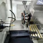 4 Axis C Axis Turn And Mill Machine Horizontal Slant Bed Lathe