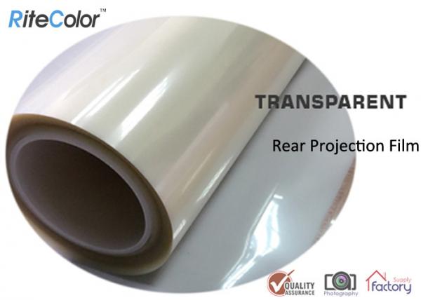 Quality Rear Projection Holographic Screen Film / Transparent Rear Projector Film for sale