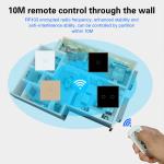 EU Standard 1 Button Wireless Remote Switch For 433.92MHZ Frequency And