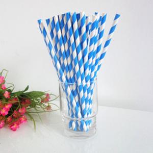 Wholesale Bright Blue Drinking paper straws Manufactory from china suppliers