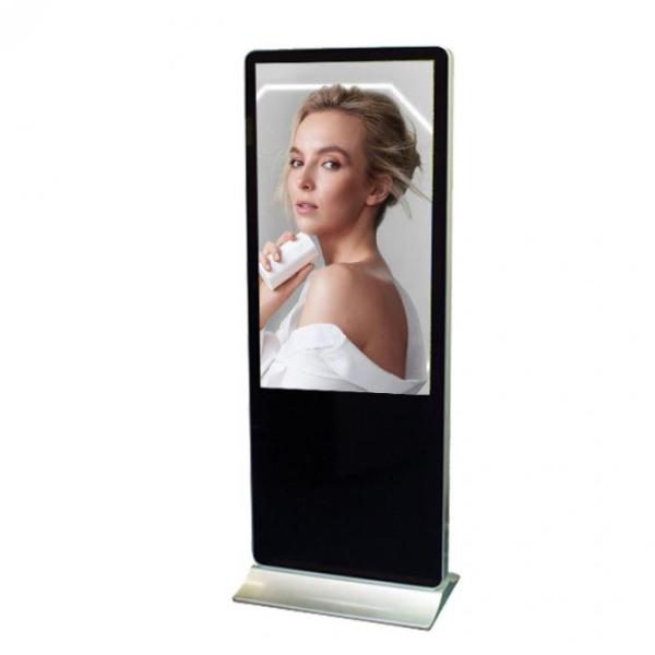 Single Sided 55 Inch Flat Panel Displays Floor Standing For Portrait Kiosks