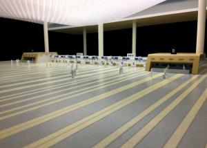 China Airport Design 3D Scale Model Maker Acrylic 1/500 ODM on sale