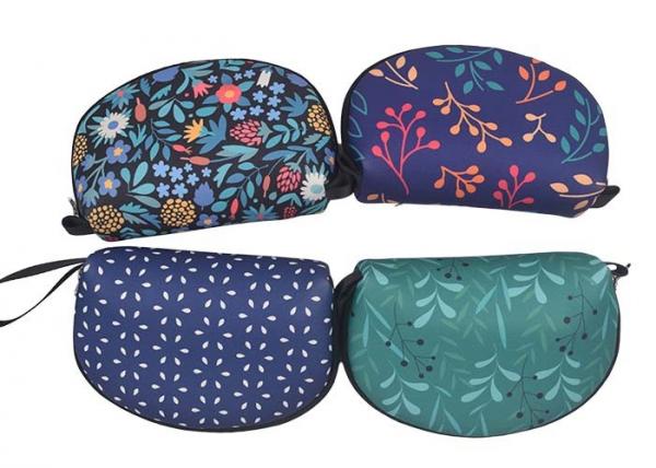 Quality Mini Shell Zippered Cosmetic Bag Personalized Full Heat Transfer Printing for sale