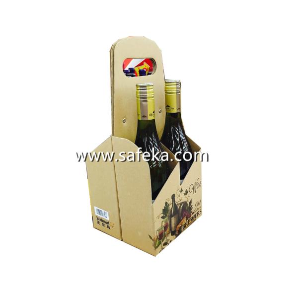 Quality Walmart Cardboard 4 bottles Wine Display Boxes for sale