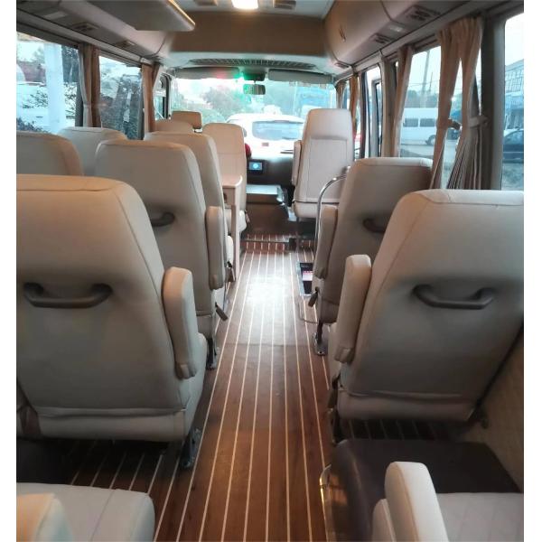 Mechanical Braking System Used Petrol Car 19 20 Seats Toyota Coaster Bus