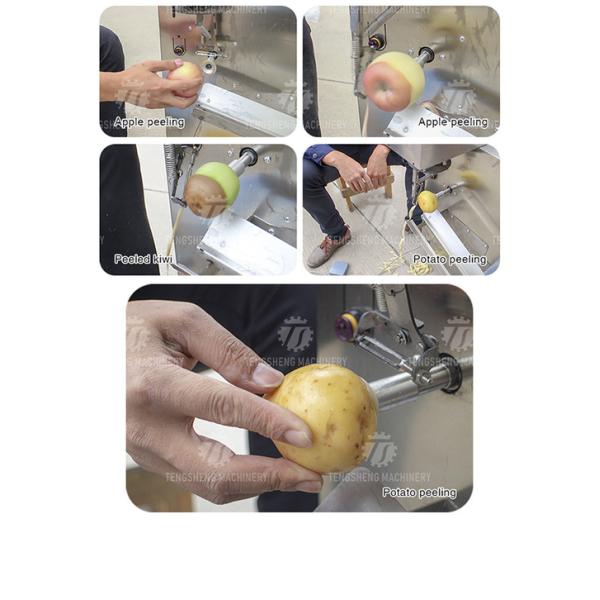 220V Semi-automatic fruit peeler Stainless steel commercial Apple peeler Small lemon peeler