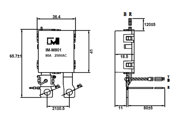 Magnetic Immune 80A 12V Single Way Latching Relay For Charging Piles