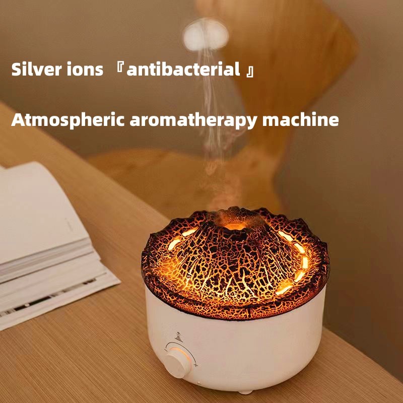 Serene Sleep Fire Flame Humidifier With 7-Color LED Light For Aromatherapy And Stress Relief