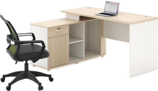 Quality Modern Panel Office Standing Computer Table MDF Board With Vice Desk for sale
