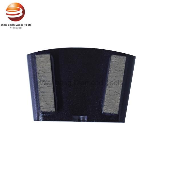 Quality Heat Treated Two Segment Diamond Trapezoid Grinding Shoes for sale