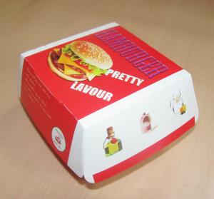 China Ecofriendly Paper Box Packaging Hamburger Paper Box Packaging Box For Burger on sale
