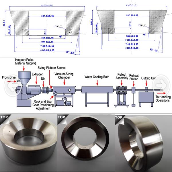 Cobalt Chrome Powder Metallurgy Hot Extrusion Die , Aluminium Extrusion Dies