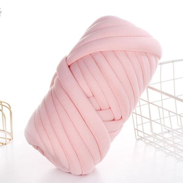 100% PO Chunky T-Shirt Core Yarn Tape Yarn For Hand Knitting Blanket Cushion