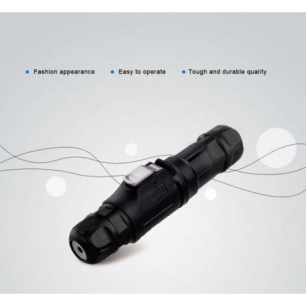 CNLINKO M12 Professional Electrical 2 Pin Extension Wire Connector Cable Waterproof IP68 for Led Lighting