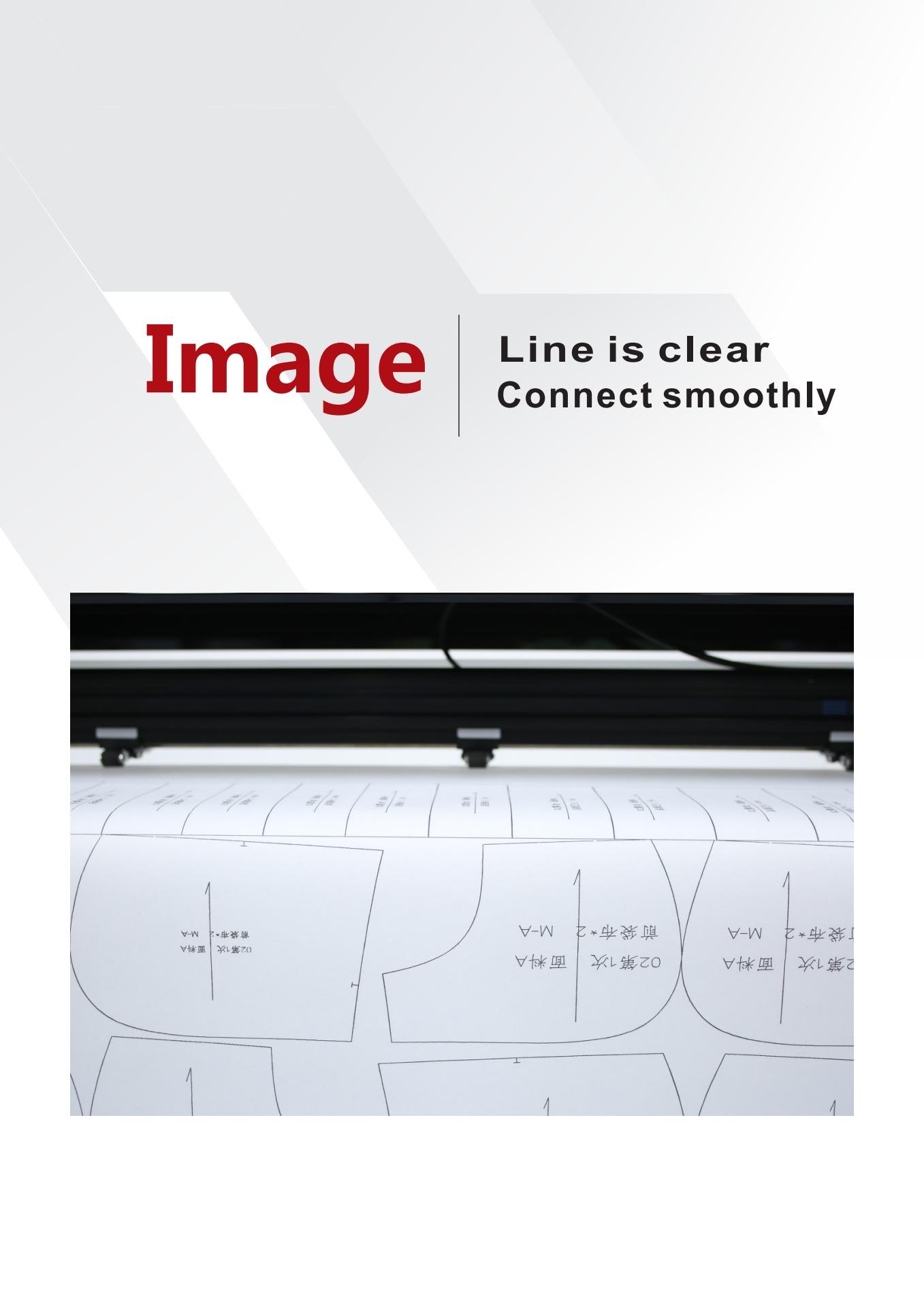 DXF Support 190-250cm Paper Width Inkjet Paper Pattern Plotter for Garment Printing