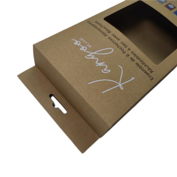 Hanging Brown Self Assembly Paper Boxes Flat Rectangle Auto Lock Bottom Carton